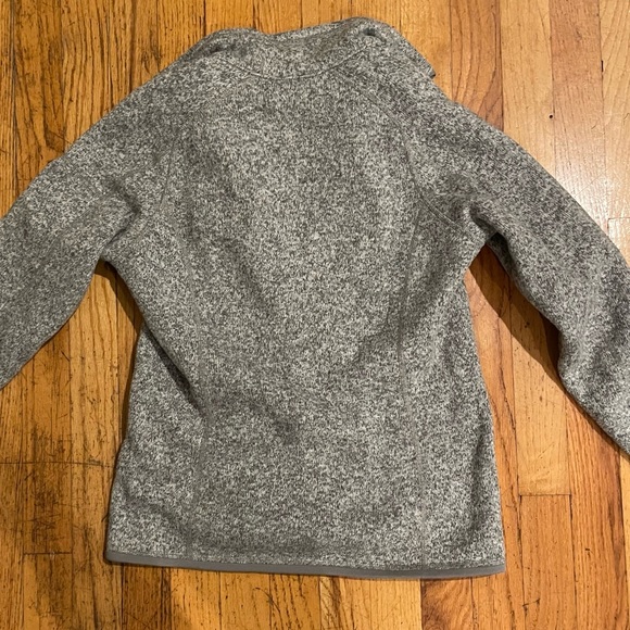 Patagonia womens better sweater 1/4 zip small grey birch white - Picture 5 of 5